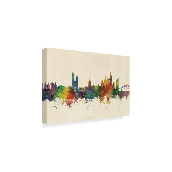 Michael Tompsett 'Krakow Poland Skyline' Canvas Art,22x32